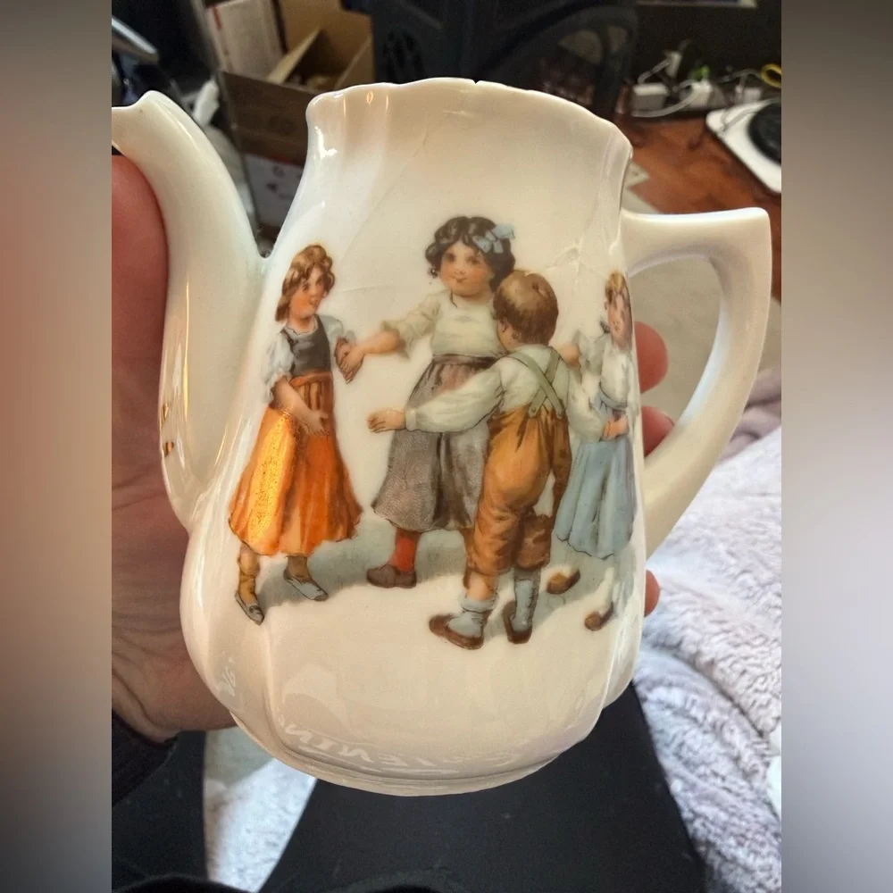 Vintage Antique German Porcelain Children’s Tea Set Creamer